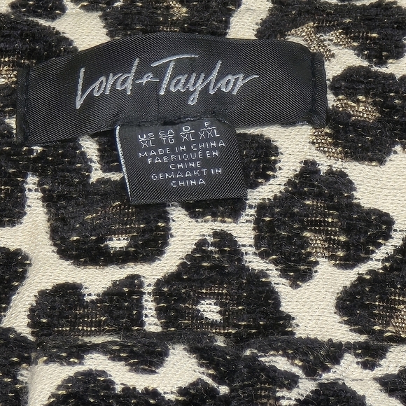 Lord & Taylor Textured Leopard Print Coat XL - Picture 5 of 12